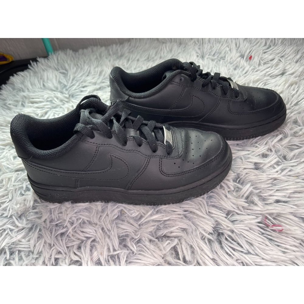 Nike Boys Air Force 1 314192-009 Negro Zapatos para correr Zapatillas Tamaño 4.5